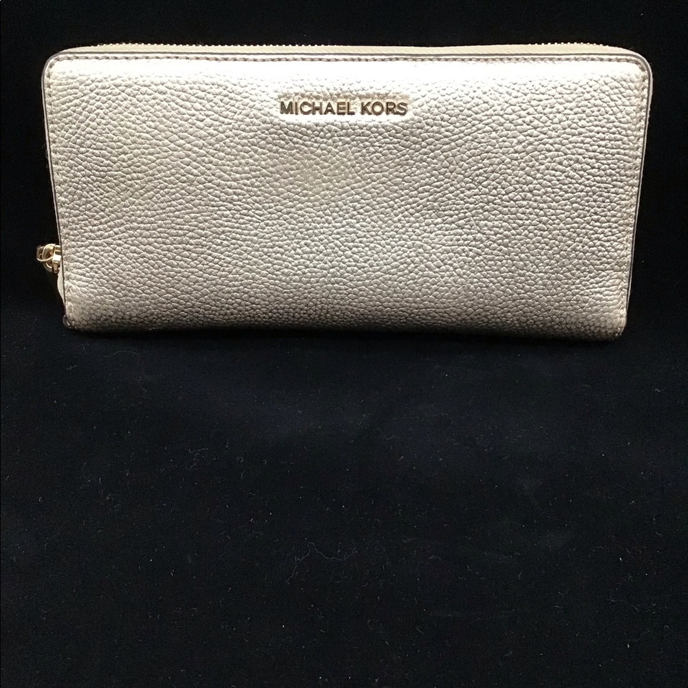 Michael Kors Gold Metallic Wallet/Clutch